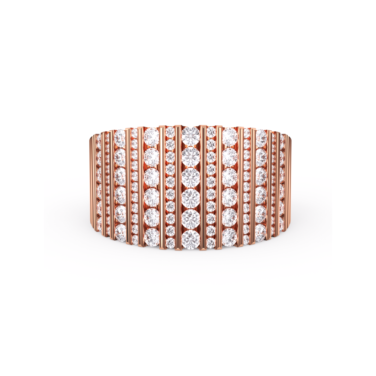 Vintage Diamond Wide Band Gift For Him